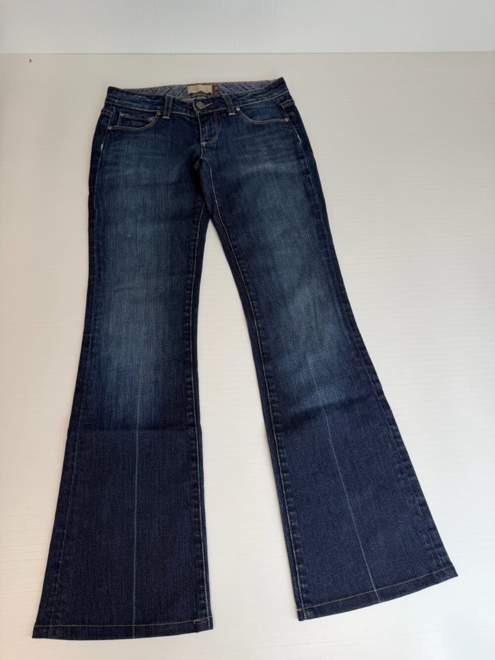 Paige Jean Women 26 Laurel Canyon Straight High Rise 28x31 Denim Work USA Nw